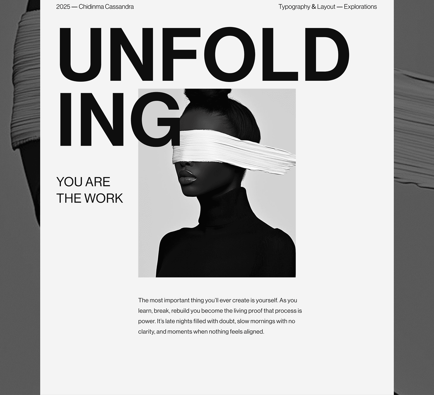 Unfolding Black and White